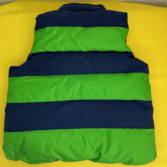 Victoria's Secret Pink Reversible Down Puffer Vest, Size XS, Blue and Green - Picture 6 of 12